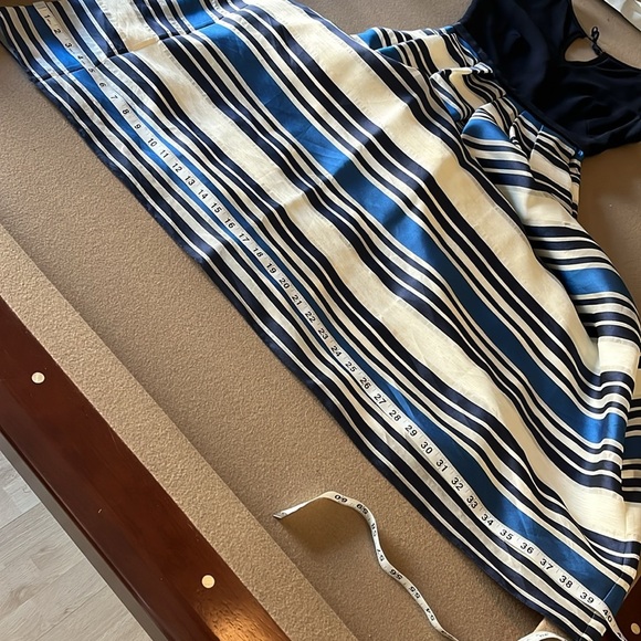 THEIA Couture Stripe Jacquard T-Dress TH882641 -Size 2 - Picture 14 of 14